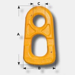 Afficher les détails pour Viking | maille à méplat | capacité de charge (WLL) 10t | jaune Image de Viking | maille à méplat | capacité de charge (WLL) 10t | jaune
