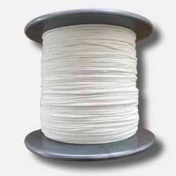 Afficher les détails pour Fil de fibres coupées tressé | diamètre 2,0 mm | Polyester (PES) | blanc Image de Fil de fibres coupées tressé | diamètre 2,0 mm | Polyester (PES) | blanc
