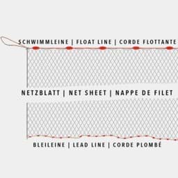Afficher les détails pour Assemblage mécanique de filets maillants avec corde flottante léger | longueur env. 50m Image de Assemblage mécanique de filets maillants avec corde flottante léger | longueur env. 50m