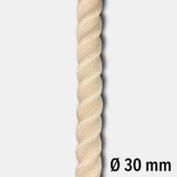 Afficher les détails pour Cordage | PA | 30mm | 3 torons | blanc Image de Cordage | PA | 30mm | 3 torons | blanc