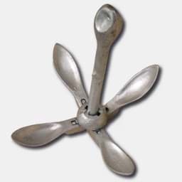 Show details for Folding anchor | 4,0 kg weight | 450mm long | galvanized Picture of Folding anchor | 4,0 kg weight | 450mm long | galvanized