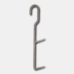 Show details for Fish curing hooks | flat stainless steel 2,0mm thick Picture of Fish curing hooks | flat stainless steel 2,0mm thick
