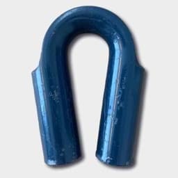 Zeige Details für Rohrkausche | Typ G712 | für Drahtseile | blau lackiert | für 10mm Drahtseile Bild von Rohrkausche | Typ G712 | für Drahtseile | blau lackiert | für 10mm Drahtseile