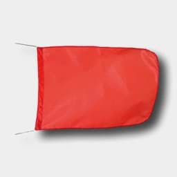 Afficher les détails pour Drapeau de signalisation | 35 x 50cm | rouge Image de Drapeau de signalisation | 35 x 50cm | rouge