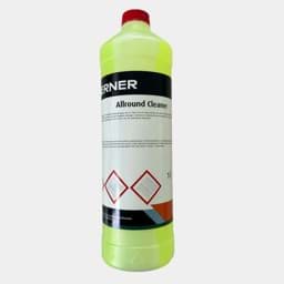 Werner Allround Cleaner Flasche Eine Flasche Werner Allround Cleaner mit rotem Deckel und Etikett