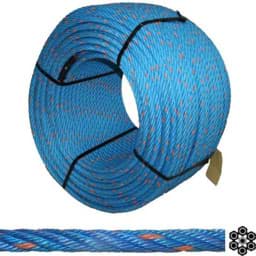 Afficher les détails pour Corde Herkules (PP) | diamètre 18mm | âme en acier inox | 6 lisses | 220m Image de Corde Herkules (PP) | diamètre 18mm | âme en acier inox | 6 lisses | 220m