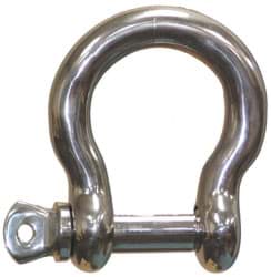 Show details for Shackle | stainless steel | breaking load 17000kp | bow-type Picture of Shackle | stainless steel | breaking load 17000kp | bow-type