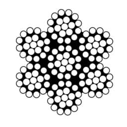 Afficher les détails pour Câble d'acier inox | diamètre 2mm | construction 7x19 | au mètre Image de Câble d'acier inox | diamètre 2mm | construction 7x19 | au mètre