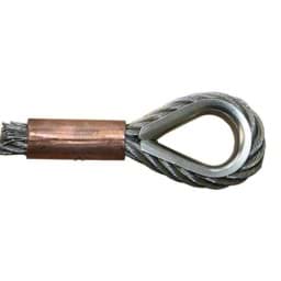 Zeige Details für Presshülse Z 16 | Kupfer | für 16 mm Drahtseil Bild von Presshülse Z 16 | Kupfer | für 16 mm Drahtseil