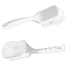 Afficher les détails pour Brosse à main avec poignée 27cm x 7cm | soies souples | blanc Image de Brosse à main avec poignée 27cm x 7cm | soies souples | blanc