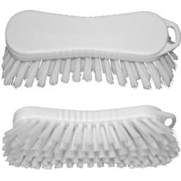 Afficher les détails pour Brosse à main 21cm x 7cm | soies mi-dures | blanc Image de Brosse à main 21cm x 7cm | soies mi-dures | blanc