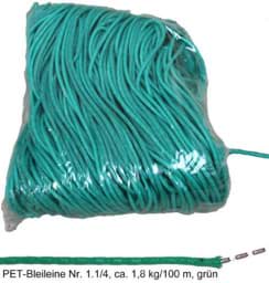 Afficher les détails pour Corde plombée | No. 1 1/4 | 1,8kg/100m | tresse PET | vert Image de Corde plombée | No. 1 1/4 | 1,8kg/100m | tresse PET | vert