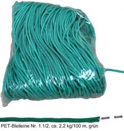 Afficher les détails pour Corde plombée | No. 1 1/2 | 2,2kg/100m | tresse PET | vert Image de Corde plombée | No. 1 1/2 | 2,2kg/100m | tresse PET | vert