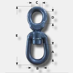 Afficher les détails pour Emerillon de pêche | 16mm | type ST | capacité de charge (WLL) 1,5t | bleu Image de Emerillon de pêche | 16mm | type ST | capacité de charge (WLL) 1,5t | bleu