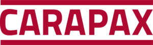 Logo mit dem Schriftzug CARAPAX in roter Farbe