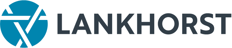Logo von Lankhorst mit blauem Symbol