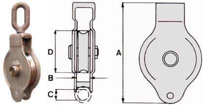 Tackle Block 18 No Kt 4 Oeg 4 4 T Swl 1 Sheave Sheave 35 X 185 Mm Swivel Long Eye Engel Netze